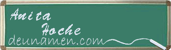 Anita Hoche Visitenkarte